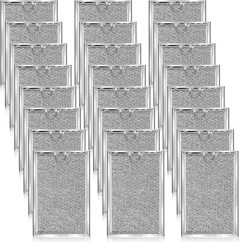6 Pack Microwave Filter Replacement 7.64 x 5.1 Inch Microwave Oven Grease Filter for Kitchen Air Entering over the Range Oven Stove Compatible with Wb06x10309 Wb06x10359 in Saudi Arabia