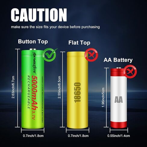 12 حزمة بطارية قابلة للشحن I865O باستخدام شاحن البطارية القابلة لإعادة الشحن I865O (لا يشمل شاحن البطارية 18650) (عبوة من 12 زرًا علويًا) in Kuwait