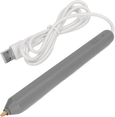 قلم Estink Hot Foil، قلم نقش بختم رقائق الحرارة USB مع 4 قطع من أطراف القلم للحرف اليدوية على ورق الصور والخشب والبلاستيك (ذهبي) in Kuwait
