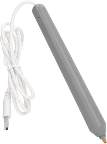 قلم Estink Hot Foil، قلم نقش بختم رقائق الحرارة USB مع 4 قطع من أطراف القلم للحرف اليدوية على ورق الصور والخشب والبلاستيك (ذهبي) in Kuwait
