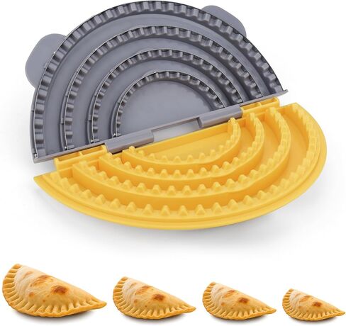 Palksky Tortilla Crimmer Sealer، صانع كويساديلا مطور مع قطاعة لتورتيلا الدقيق مقاس 4 بوصات و6 بوصات و8 بوصات و10 بوصات، ومكبس التورتيلادا لفطيرة إمبانادا بوريتوس تاكو فطائر كالزون ساندويتش، آمنة للاستخدام في غسالة الأطباق in Kuwait