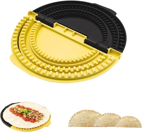 3-In-1 Tortilla Sealer Crimper, Flip Wrap Tortilla Maker for 10"+8"+6" Wraps, Adjustable & Detachable Crimper Suitable for Quesadilla, Burritos, Pancakes, Dumplings in Saudi Arabia