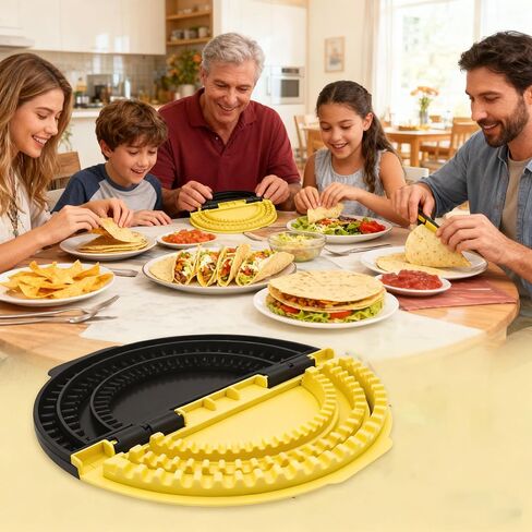 3-In-1 Tortilla Sealer Crimper, Flip Wrap Tortilla Maker for 10"+8"+6" Wraps, Adjustable & Detachable Crimper Suitable for Quesadilla, Burritos, Pancakes, Dumplings in Saudi Arabia