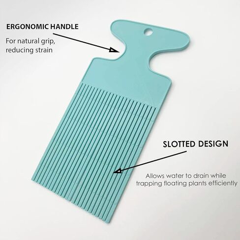 Aquarium Duckweed Removal Tool, 6.5 x 3 inch Floating Plant Comb Spatula, Aquatic Tank Cleaning Tool in Saudi Arabia