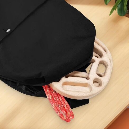 TWO STONES Portable Hangboard Rock Climbing, Pull Up Rings as Portable Rock Climbing Training Board with Pockets and Edges for Rock Climbers in Kuwait
