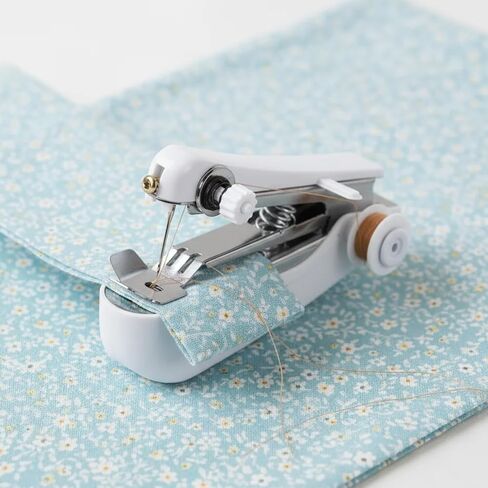 Mini Handheld Sewing Machine, Portable Manual Stitcher for Quick Fabric Repairs and Home Use in Saudi Arabia