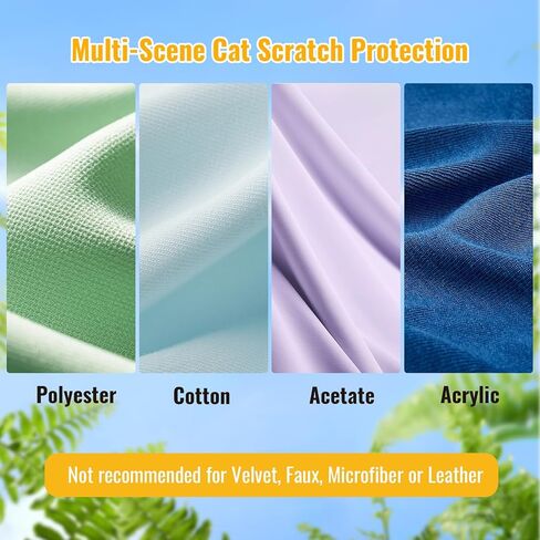 Anti Cat Scratch Furniture Protector, 315" x 15.7" Single Side Sticky Cat Couch Protector for Cloth Fabric Sofas, Large Roll Transparent & Cuttable Cats Scratch Deterrent Tape in Kuwait
