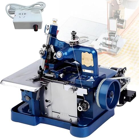 Serger Sewing Machine with Metal Frame,Overlock Leather Sergers Machine,Handheld Coverstitch, Overlocker Sewing Machine (Black) in Saudi Arabia