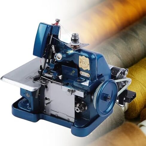 Sewing Machine,Metal Frame Serger,250W Sergers & Overlock Machines,3000 Stitches per Minute,for Multiple Materials, Cotton (Black) in Saudi Arabia
