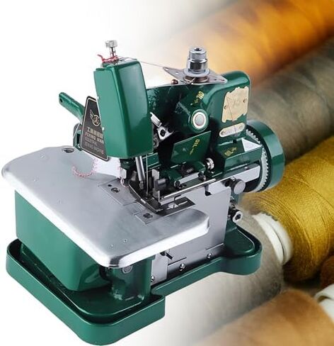 Sewing Machine,Metal Frame Serger,250W Sergers & Overlock Machines,3000 Stitches per Minute,for Multiple Materials, Cotton (Black) in Saudi Arabia