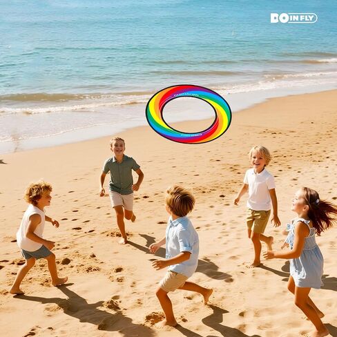 ألعاب الطيران، 3 قطع من حلقات الطيران، ألعاب حمام السباحة، ألعاب الشاطئ، ألعاب الفناء الخلفي، الترفيه في الهواء الطلق، الترفيه في الهواء الطلق للبالغين (قوس قزح، التدرج) (قوس قزح) in Kuwait