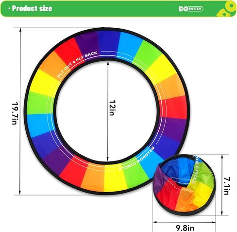 ألعاب الطيران، 3 قطع من حلقات الطيران، ألعاب حمام السباحة، ألعاب الشاطئ، ألعاب الفناء الخلفي، الترفيه في الهواء الطلق، الترفيه في الهواء الطلق للبالغين (قوس قزح، التدرج) (قوس قزح) in Kuwait