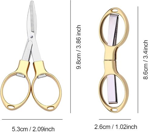 Folding Scissors, TSA Compliant and Portable, Compact, Safe Travel Scissors, Stainless Steel Retractable, 1 Pcs in Saudi Arabia