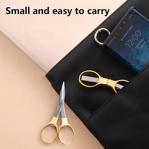 Folding Scissors, TSA Compliant and Portable, Compact, Safe Travel Scissors, Stainless Steel Retractable, 1 Pcs in Saudi Arabia