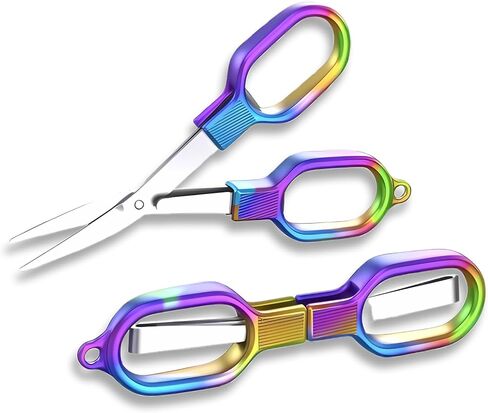 Folding Scissors, TSA Compliant and Portable, Compact, Safe Travel Scissors, Stainless Steel Retractable, 1 Pcs in Saudi Arabia