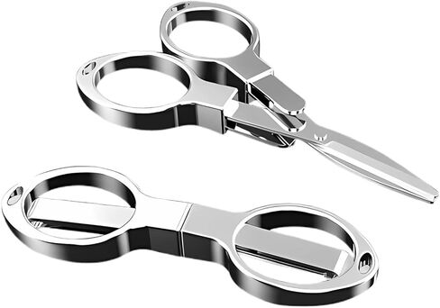 Folding Scissors, TSA Compliant and Portable, Compact, Safe Travel Scissors, Stainless Steel Retractable, 1 Pcs in Saudi Arabia