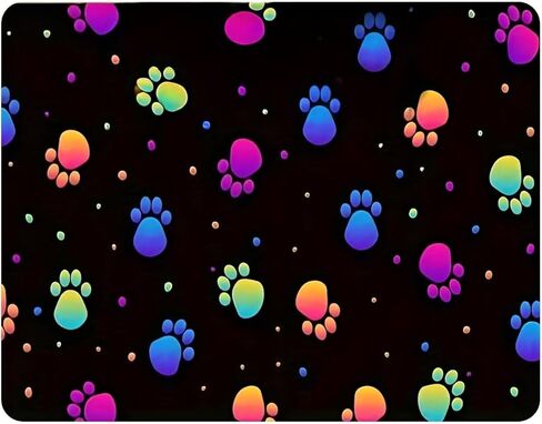 1Pc Foot Print Pet Feeding Mat - Absorbent Easy Clean Food Bowl Mat for Kitty and Puppy Mealtime 11.8x15.7in（AB-006） in Saudi Arabia