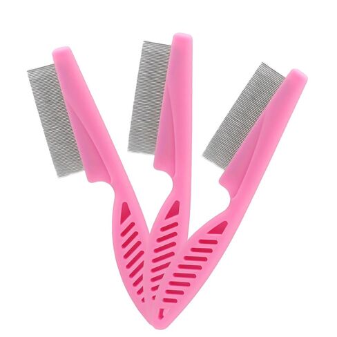 Murtenze 3 Pack Flea Comb, Lice Brushers Fine Tooth Grooming Tool for Dogs and Cats Removing Tear Stains, Fleas (White) in Kuwait