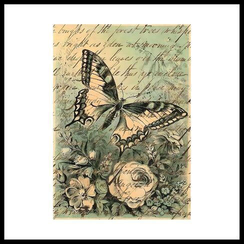 ورق أرز ذاتي اللصق من mesartdecoupage - أوراق زخرفية بنمط حيوانات - صناعة يدوية، سجل القصاصات، ديكور منزلي - قشر والصق، لا حاجة للغراء - عتيق، أنيق، رومانسي in Kuwait