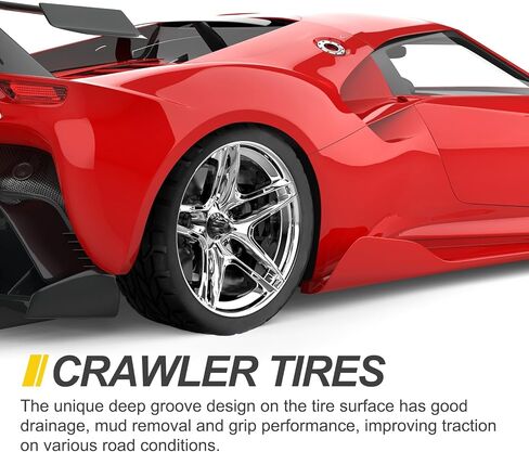 MECCANIXITY 2 Pcs RC 1/10 on Road Car Tire, Rubber Super Soft Tyre Racing Drift Tires with Foam Insert for RC 1:10 HPS TT01 Touring Drift Car Wheel Rim Upgrades V-Shaped Pattern in Saudi Arabia