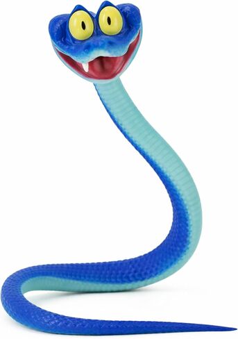 13-inch Blue Cartoon Snake PVC Toy – Bendable, Flexible, Fun & Collectible for Boys, Girls, Animation Fans, and Collectors in Kuwait