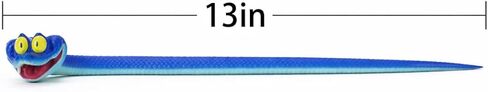 13-inch Blue Cartoon Snake PVC Toy – Bendable, Flexible, Fun & Collectible for Boys, Girls, Animation Fans, and Collectors in Kuwait