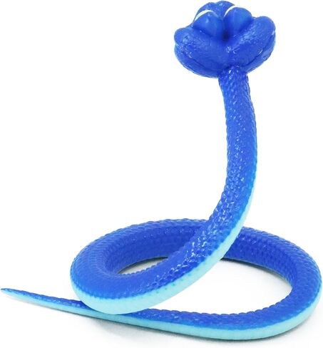 13-inch Blue Cartoon Snake PVC Toy – Bendable, Flexible, Fun & Collectible for Boys, Girls, Animation Fans, and Collectors in Kuwait