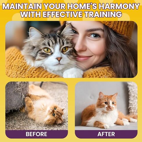 Enhanced Cat Deterrent Spray 10.14 Fl Oz No Scratch for Cats Indoor & Outdoor Keep Off Cat Spray Natural Safe Repellent for Effective Training Aid for Furniture Curtain Sofas Protection in Kuwait