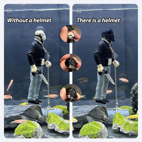 زخرفة خزان الأسماك العائمة، زخرفة عائمة مصنوعة يدويًا لتزيين حوض الأسماك، تصميم فريد من نوعه، شخصية مفعمة بالحيوية، مثالية للمناظر الطبيعية لحوض السمك، مادة متينة، ديكور ملفت للنظر in Kuwait