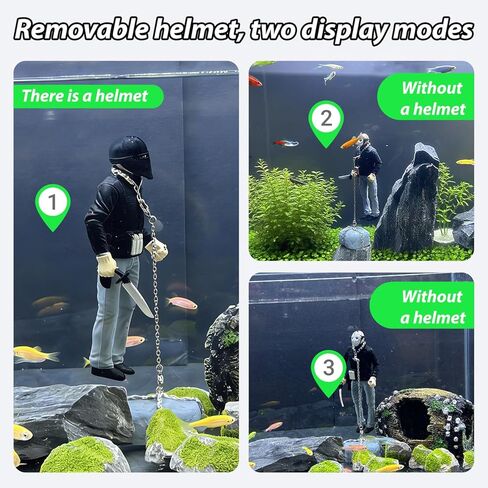 زخرفة خزان الأسماك العائمة، زخرفة عائمة مصنوعة يدويًا لتزيين حوض الأسماك، تصميم فريد من نوعه، شخصية مفعمة بالحيوية، مثالية للمناظر الطبيعية لحوض السمك، مادة متينة، ديكور ملفت للنظر in Kuwait