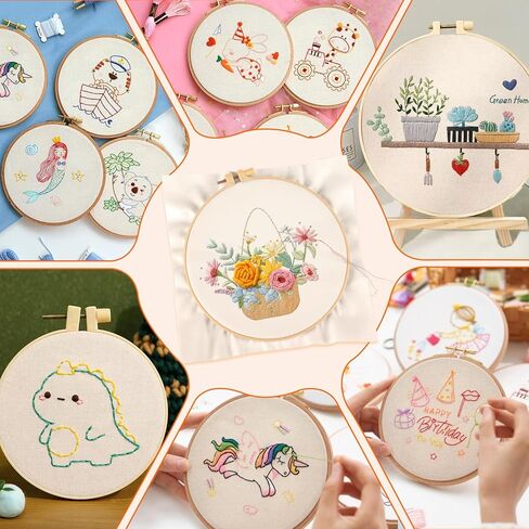 10 PCS Embroidery Fabric, Pre-Cut Beige Natural Cotton Embroidery Cloth Fabric, Embroidery Cloth Squares for Embroidery Garment Craft (5.9 × 5.9 Inch) in Kuwait