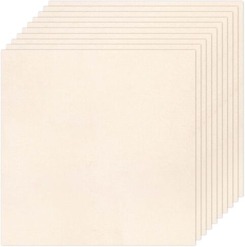 10 PCS Embroidery Fabric, Pre-Cut Beige Natural Cotton Embroidery Cloth Fabric, Embroidery Cloth Squares for Embroidery Garment Craft (5.9 × 5.9 Inch) in Kuwait