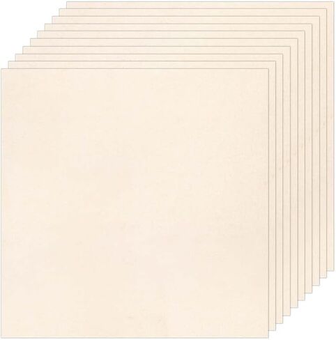10 PCS Embroidery Fabric, Pre-Cut Beige Natural Cotton Embroidery Cloth Fabric, Embroidery Cloth Squares for Embroidery Garment Craft (5.9 × 5.9 Inch) in Kuwait