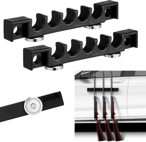 Soulchen 2 Pack Magnetic Ski & Snowboard Car Holder, Keeps Skis & Boards Upright, Protects Vehicle Paintwork from Scratches, Holds up to 5 Skis/Poles, Gifts for Ski Enthusiasts in Saudi Arabia