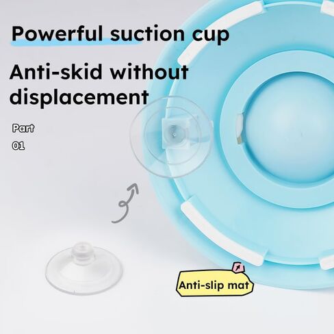 Dog Cat Licks Toys for Liquid Food, Anxieties Relief Slow Feeder Dog Lick Ball Treat Dispenser, Licking A Ball for Dogs,Slow Down Eating Speed and Add More Fun for Your Dog and Cats (Style-B) in Saudi Arabia