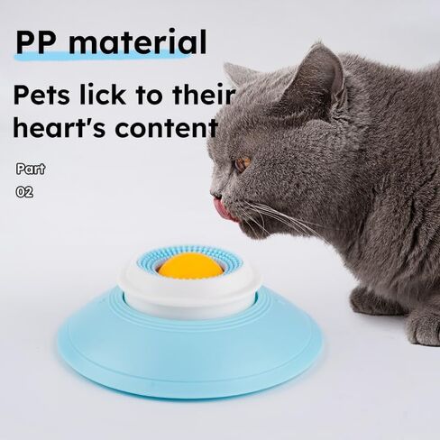 Dog Cat Licks Toys for Liquid Food, Anxieties Relief Slow Feeder Dog Lick Ball Treat Dispenser, Licking A Ball for Dogs,Slow Down Eating Speed and Add More Fun for Your Dog and Cats (Style-B) in Saudi Arabia
