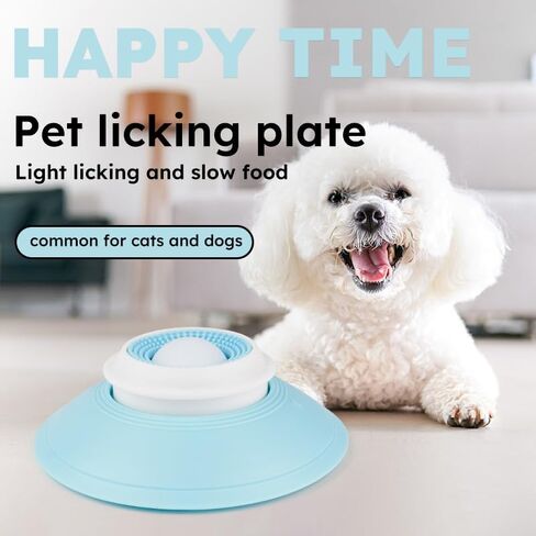 Dog Cat Licks Toys for Liquid Food, Anxieties Relief Slow Feeder Dog Lick Ball Treat Dispenser, Licking A Ball for Dogs,Slow Down Eating Speed and Add More Fun for Your Dog and Cats (Style-B) in Saudi Arabia