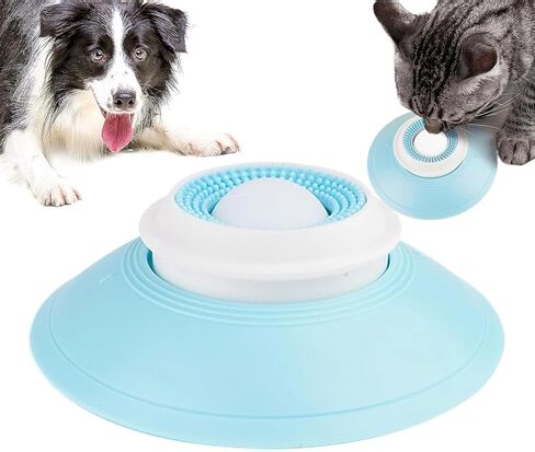 Dog Cat Licks Toys for Liquid Food, Anxieties Relief Slow Feeder Dog Lick Ball Treat Dispenser, Licking A Ball for Dogs,Slow Down Eating Speed and Add More Fun for Your Dog and Cats (Style-B) in Saudi Arabia