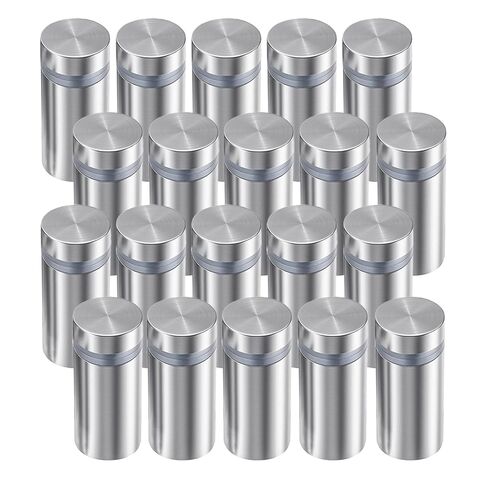 Standoff Screws 1/2 x 1 Inch 20 Pack Sign Standoffs Stainless Steel Stand Off Wall Mounts Sign Mounting Hardware for Acrylic Signs Advertising Screws Silver 0.5" x 1" in Saudi Arabia