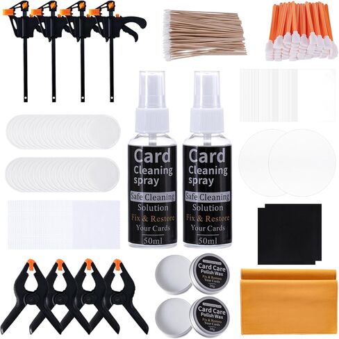 FBLJM Card Flattening Tool Kit – Trading Card Cleaning & Repair Accessory Set for Collectors, Fix Lifted Edges, Protect & Restore Collectible Cards in Saudi Arabia