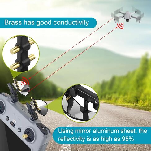 5.8Ghz Mirror Antenna Amplifier for DJI Mini 5 Pro Air 3S Flip Air 3 MINI 4 PRO Mavic 3 PRO Mavic 3T/3M/3E Done for DJI RC 2/RC Pro Control Signal Booster Range Transmitter Extender Accessory in Saudi Arabia