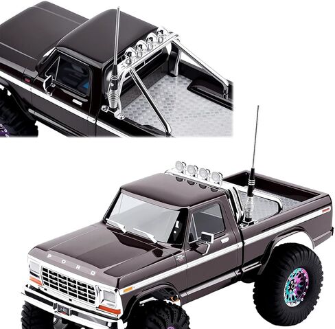 هوائي سيارة RC 80 مم و100 مم مع GR5 مجموعة زنبركية صلبة من التيتانيوم لـ 1/24 SCX24 FCX24 1/18 TRX4M Redcat Ascent18 HPI Venture18 FCX18 RC ترقيات السيارات الزاحفة in Kuwait