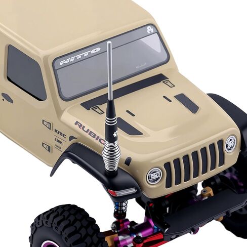 هوائي سيارة RC 80 مم و100 مم مع GR5 مجموعة زنبركية صلبة من التيتانيوم لـ 1/24 SCX24 FCX24 1/18 TRX4M Redcat Ascent18 HPI Venture18 FCX18 RC ترقيات السيارات الزاحفة in Kuwait