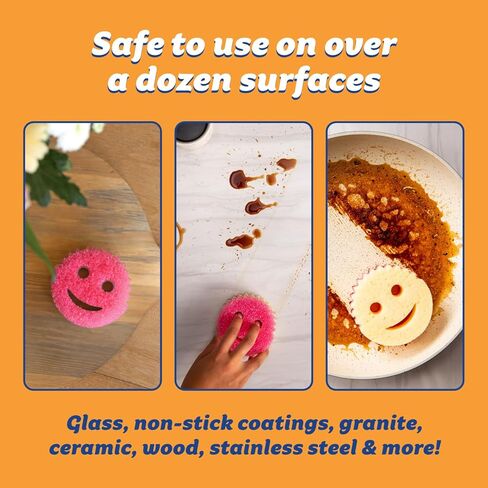 Scrub Daddy Sponges + Household Cleaning Supplies Bundle - PowerPaste Cleaning Putty, Tangerine Clean, PowErase Gel All Purpose Cleaner & Scrub Mommy (3 Pastes & 3 Sponges) in Saudi Arabia