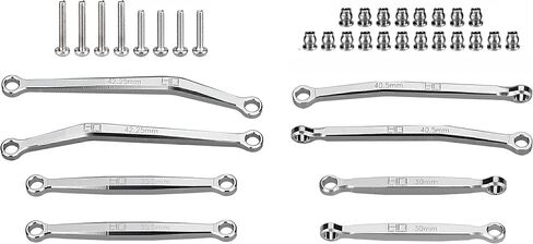 Hot Racing SXTY133X08 No Flex Upgrade T6 Aluminum Link Upgrade Set fits Axial SCX30 in Kuwait