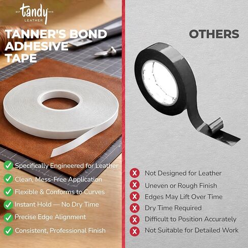 Tandy Leather Tanner's Bond Adhesive Tape 10 mm x 20 m 2535-03 in Saudi Arabia