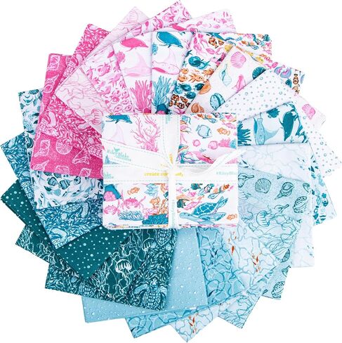 Corinne Wells Reef 21 Fat Quarters Riley Blake Designs FQ-17270-21 in Saudi Arabia