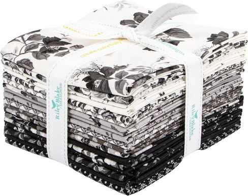 Ink & Ivory 18 Fat Quarters Riley Blake Designs FQ-16910-18 in Saudi Arabia