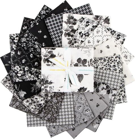 Ink & Ivory 18 Fat Quarters Riley Blake Designs FQ-16910-18 in Saudi Arabia