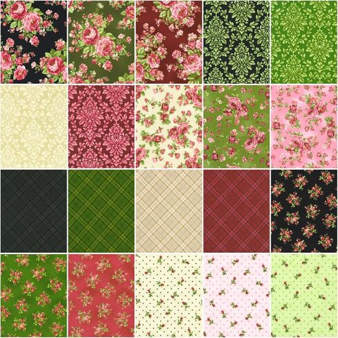 Flowerhouse Bouquet of Roses Flannel 20 Fat Quarters Robert Kaufman Fabrics FQ-2229-20 in Saudi Arabia